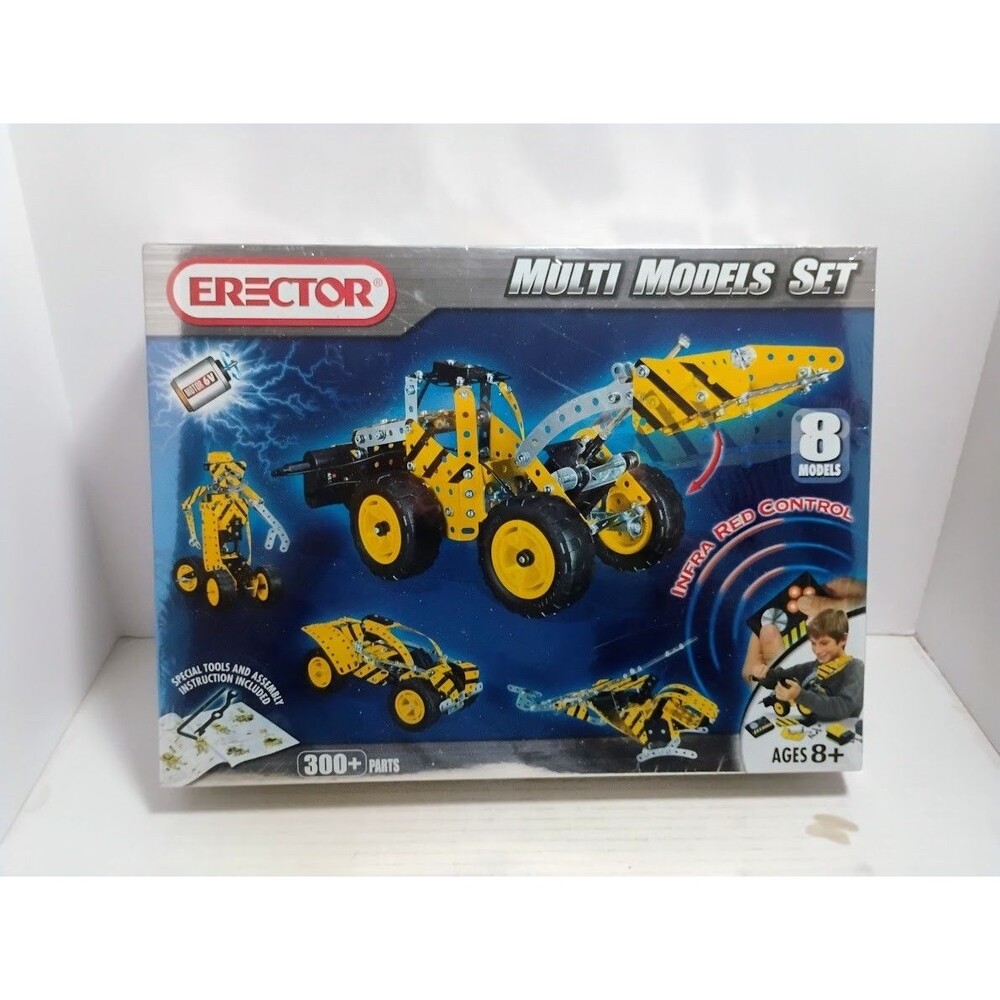 ERECTOR MULTI 8 MODELS BUILDING SET W INFRA RED CONTROL NEW SEALED